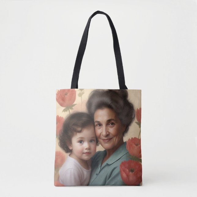Sac d'amour de grand-mère - Grand-mère et Sac four (Devant)