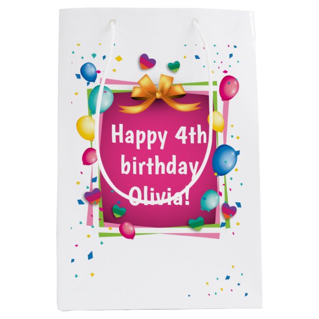 Sac d'anniversaire personnalisé (Devant)