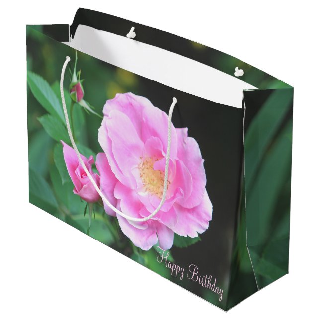 Sac d'anniversaire rose (Dos Angle)