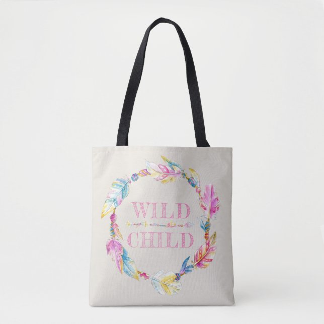 Sac d'art couleur d'aquarelle sauvage (Devant)