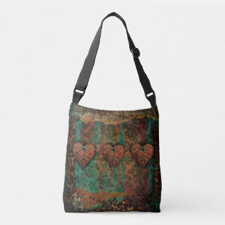 Sac d'art de Fourre-tout - coeurs grunges