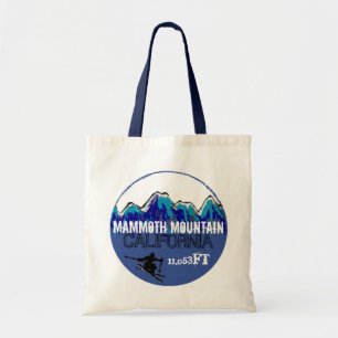 Sac d'art de ski bleu Mammoth Mountain California