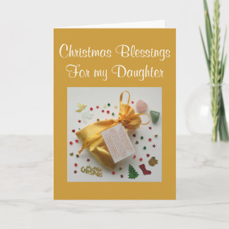 Sac de Bénédiction de Noël pour la Fille Carte de 