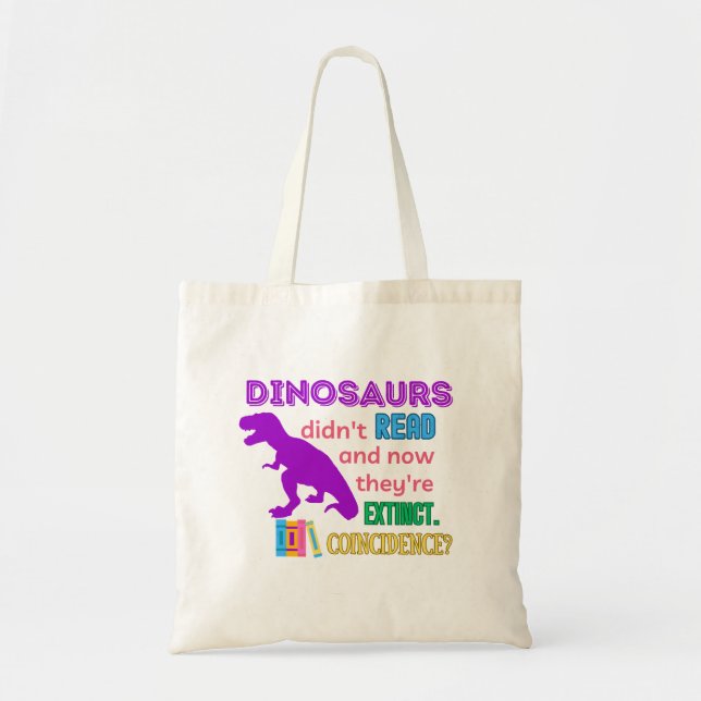 Sac de bibliothèque Dinosaur Fourre-tout (Devant)