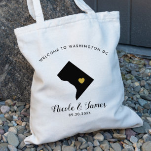 Sac de bienvenue de mariage de destination de Wash