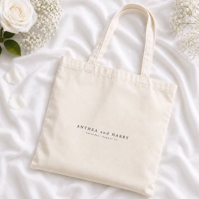 Sac de bienvenue de mariage serif éditorial modern (Créateur téléchargé)