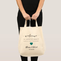 Sac de bienvenue mariage avec arrière Itinéraire, 