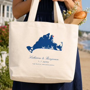 Sac de bienvenue Oak Bluffs Mariage Carte Martha's