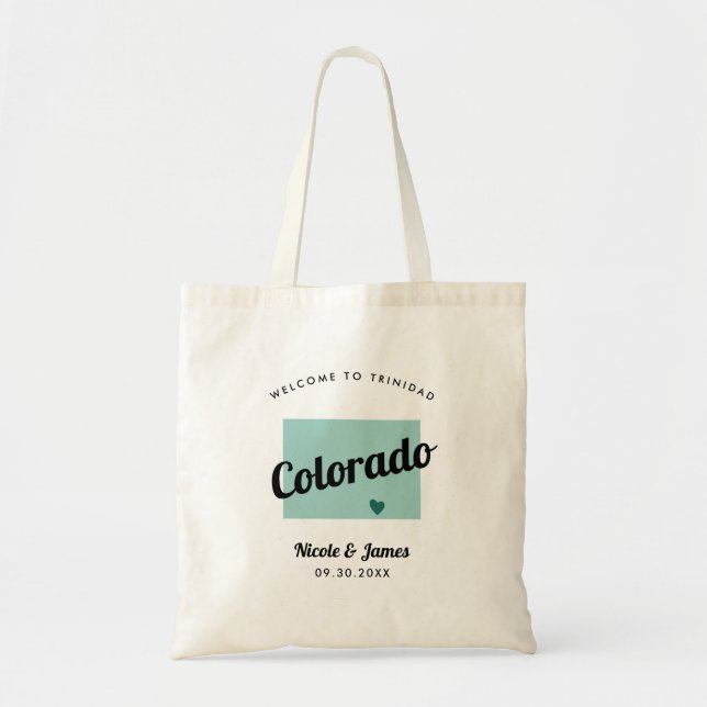 Sac de bienvenue pour mariage avec carte du Colora (Devant)