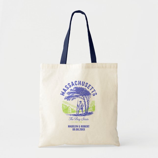 Sac de bienvenue pour mariage dans le Massachusett (Devant)