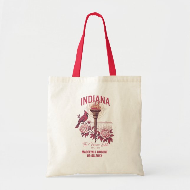 Sac de bienvenue pour mariage dans l'Indiana, demo (Devant)