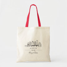 Sac de bienvenue pour Mariage de la ville d'AUSTIN