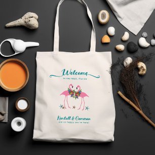 Sac de bienvenue pour mariage gay Flamant Rose