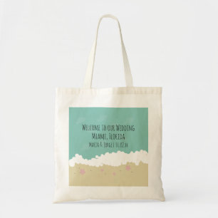 Sac de bienvenue thème plage pour mariage