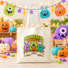 Sac de bonbons Halloween pour enfants Monster Munc
