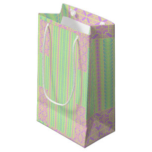 Sac de cadeau à motif de croix de Pâques pastel