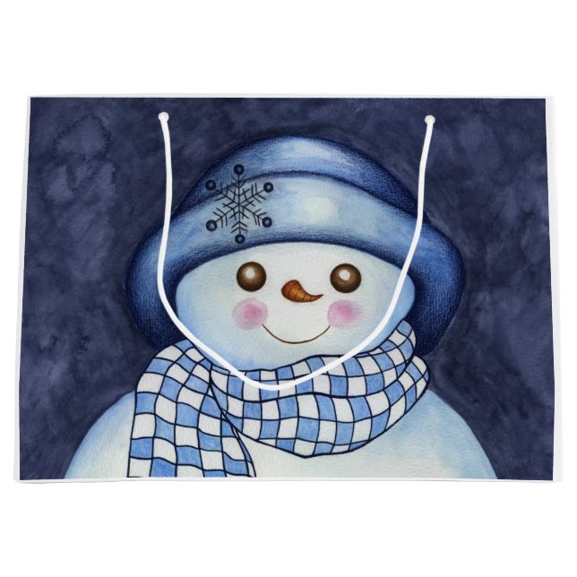 Sac de cadeau bonhomme de neige (Devant)