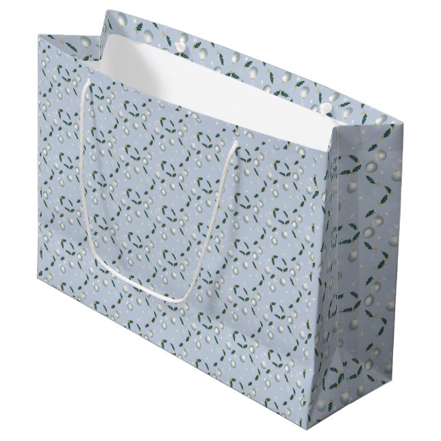 Sac de cadeau Couronne d'hiver (Devant Angle)