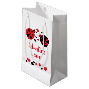 Sac de cadeau d'amour de Valentine de coccinelle