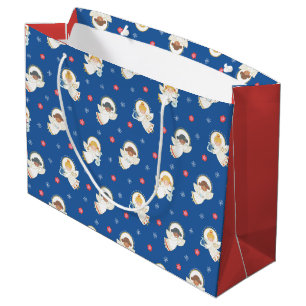 Sac de cadeau d'ange de Noël pour enfants mignons