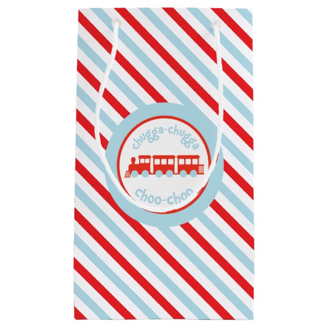 Sac de cadeau d'anniversaire de train (Devant)