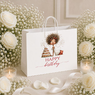 Sac de cadeau d'anniversaire femme humour élégant 