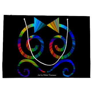 Sac de cadeau d'art abstrait