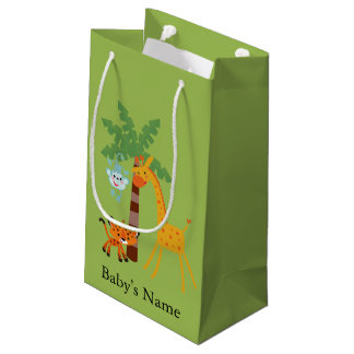 Sac de cadeau de baby shower de jungle