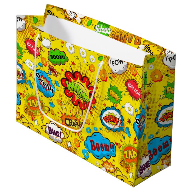 Sac de cadeau de bande dessinée (Devant Angle)