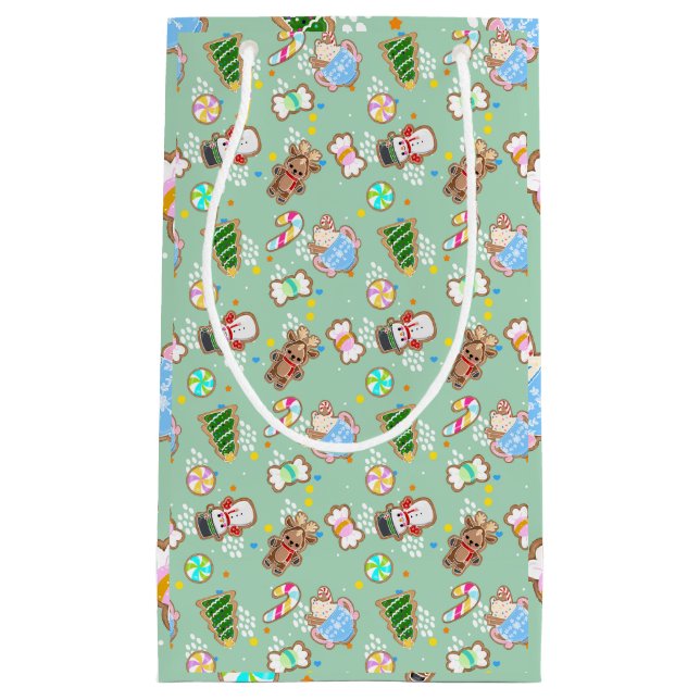 Sac de cadeau de biscuits au gingembre à la menthe (Devant)