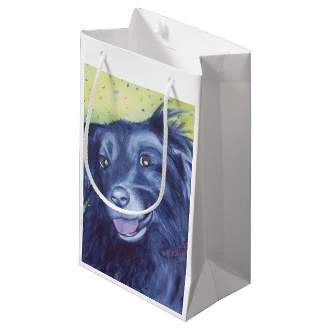 SAC DE CADEAU DE BORDER COLLIE (Devant Angle)