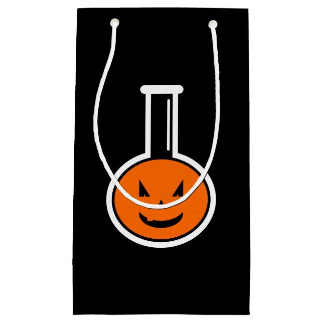 Sac de cadeau de citrouille de chimie d'Halloween (Devant)