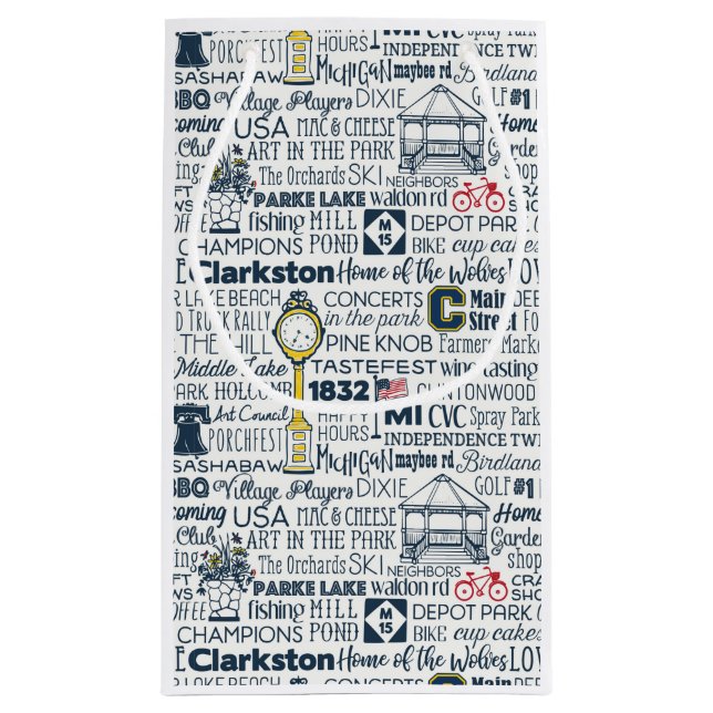 Sac de cadeau de Clarkston Michigan (Dos)