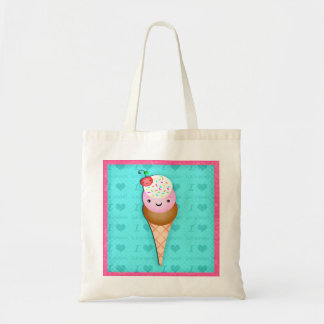 Sac de cadeau de cornet de crème glacée de Kawaii
