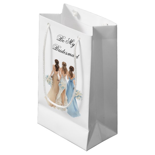 Sac de cadeau de demoiselle d'honneur de mariage (Devant Angle)