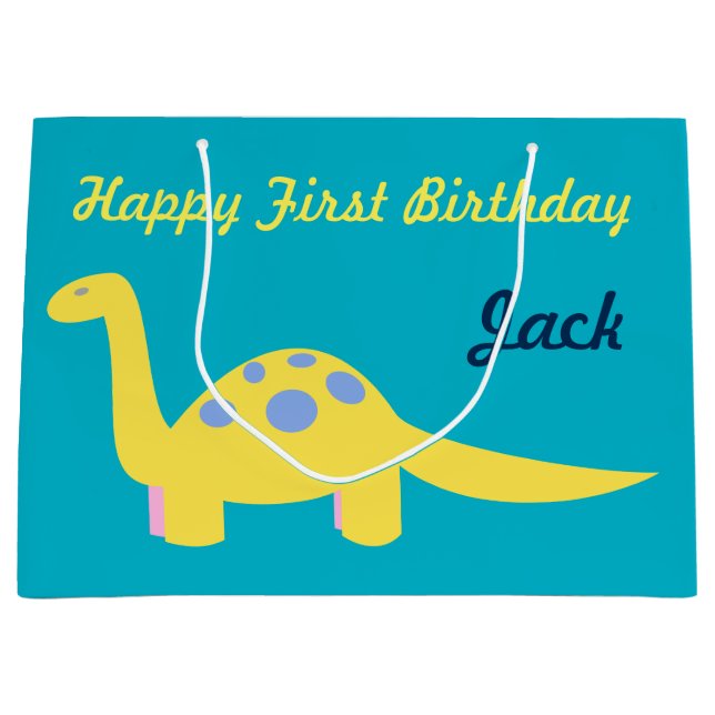 Sac de cadeau de dinosaure d'enfant en bas âge (Devant)