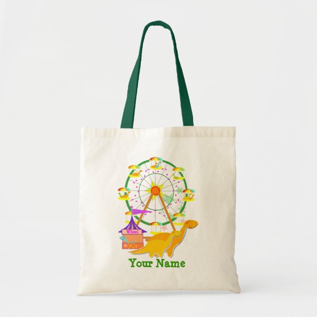 Sac de cadeau de dinosaures de roue de Ferris (Devant)