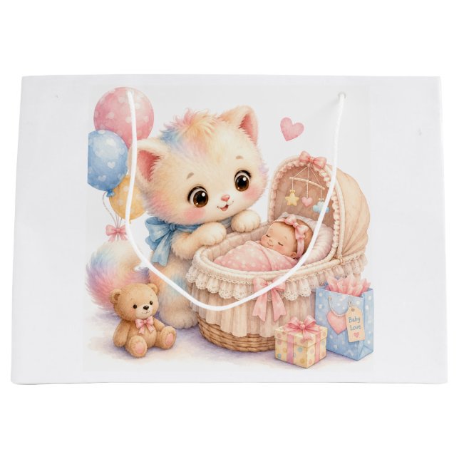 Sac de cadeau de douche bébé mignon | Tumble aquar (Devant)