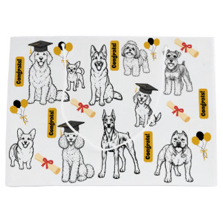 Sac de cadeau de fin d'études | Sac de chiens de f