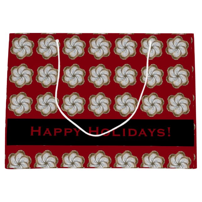 Sac de cadeau de fleur d'huître - conception C (Devant)