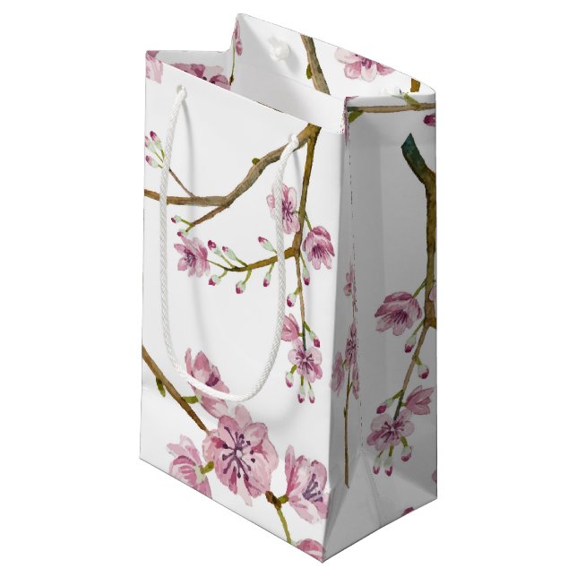 Sac de cadeau de fleurs de cerisier de Sakura (Devant Angle)