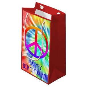 Sac de cadeau de joyeux anniversaire de signe de