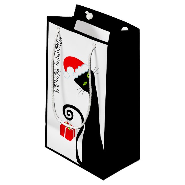 Sac de cadeau de Joyeux Noël (Devant Angle)