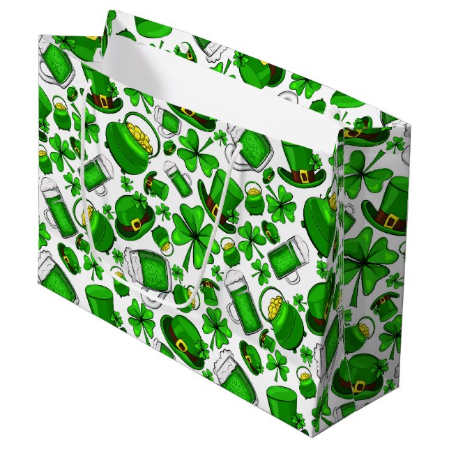 Sac de cadeau de la Saint-Patrick (Devant Angle)