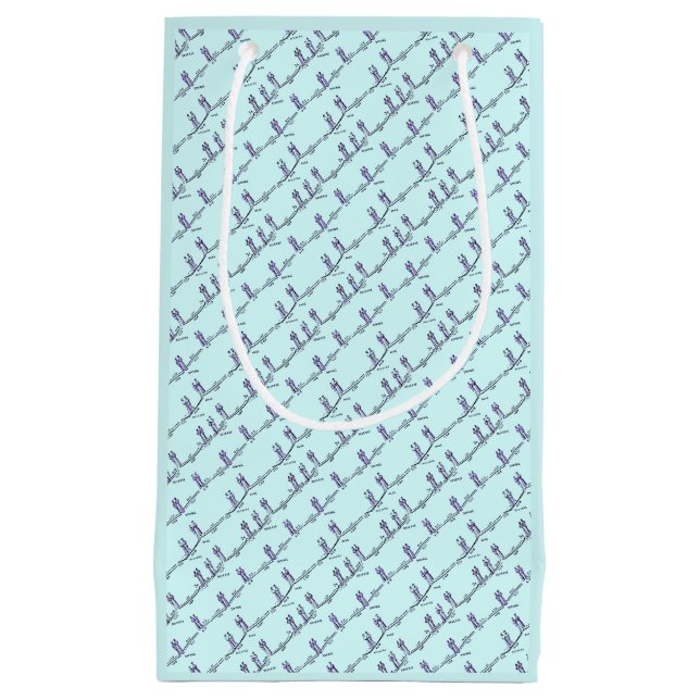 Sac de Cadeau de Leçons de Danse (Bleu) (Devant)