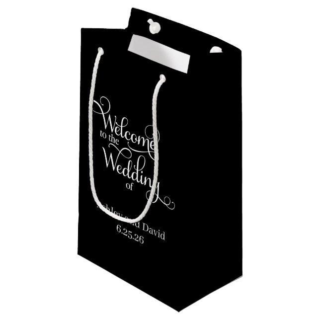 Sac de cadeau de mariage (Devant Angle)