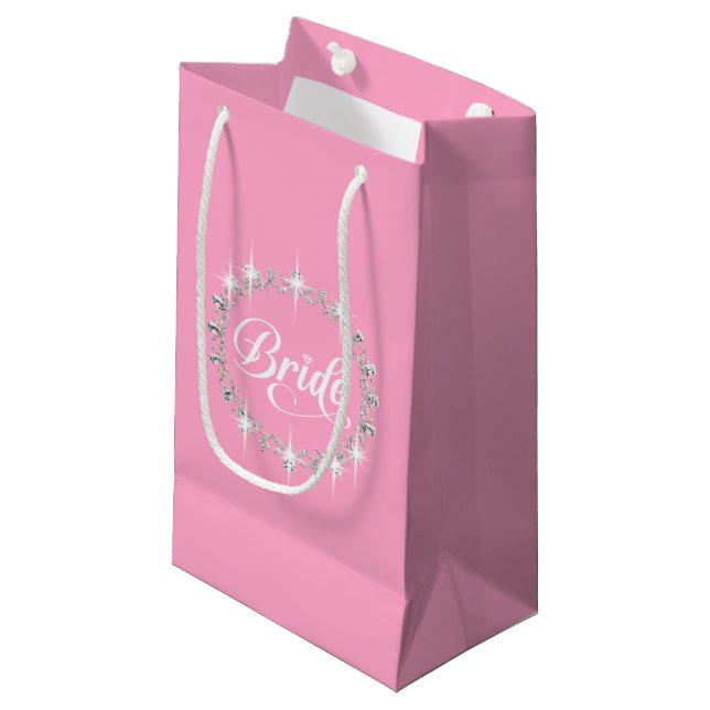 Sac de cadeau de mariée de mariage (Devant Angle)