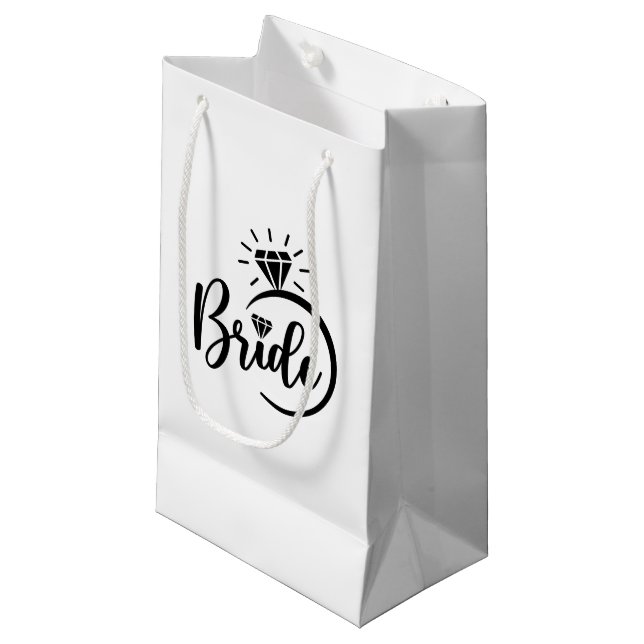 Sac de cadeau de mariée de mariage (Devant Angle)