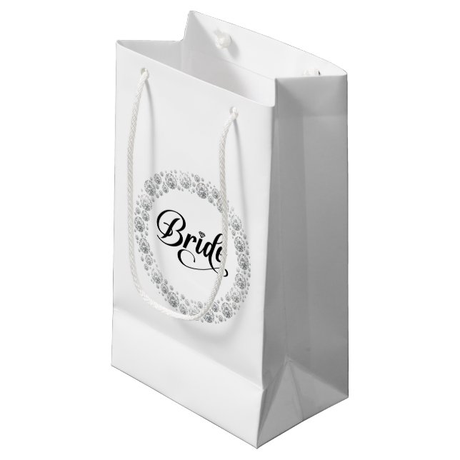 Sac de cadeau de mariée de mariage (Devant Angle)