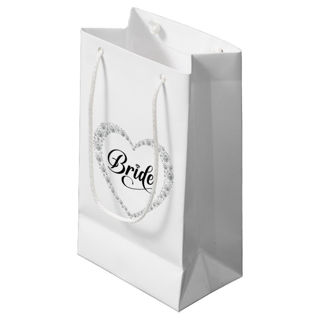 Sac de cadeau de mariée de mariage (Devant Angle)